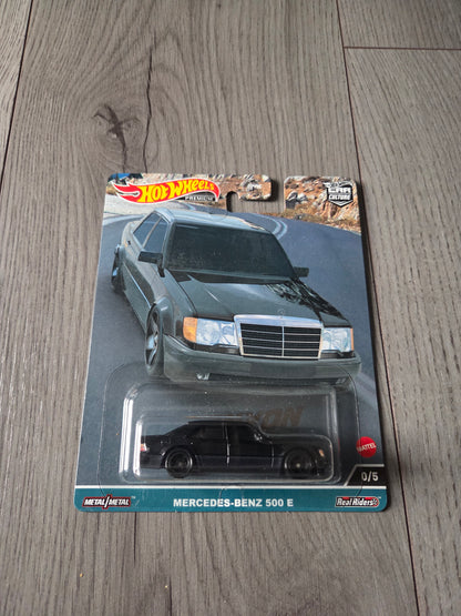 Hot Wheels Car Culture Canyon Warriors Mercedes-Benz 500 E CHASE BLACK 0/5