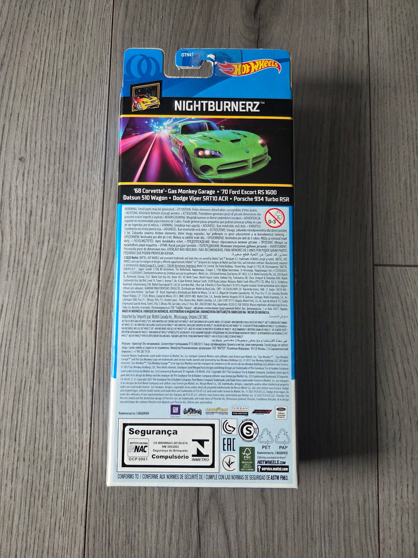 Hot Wheels Nightburnerz  5 pack