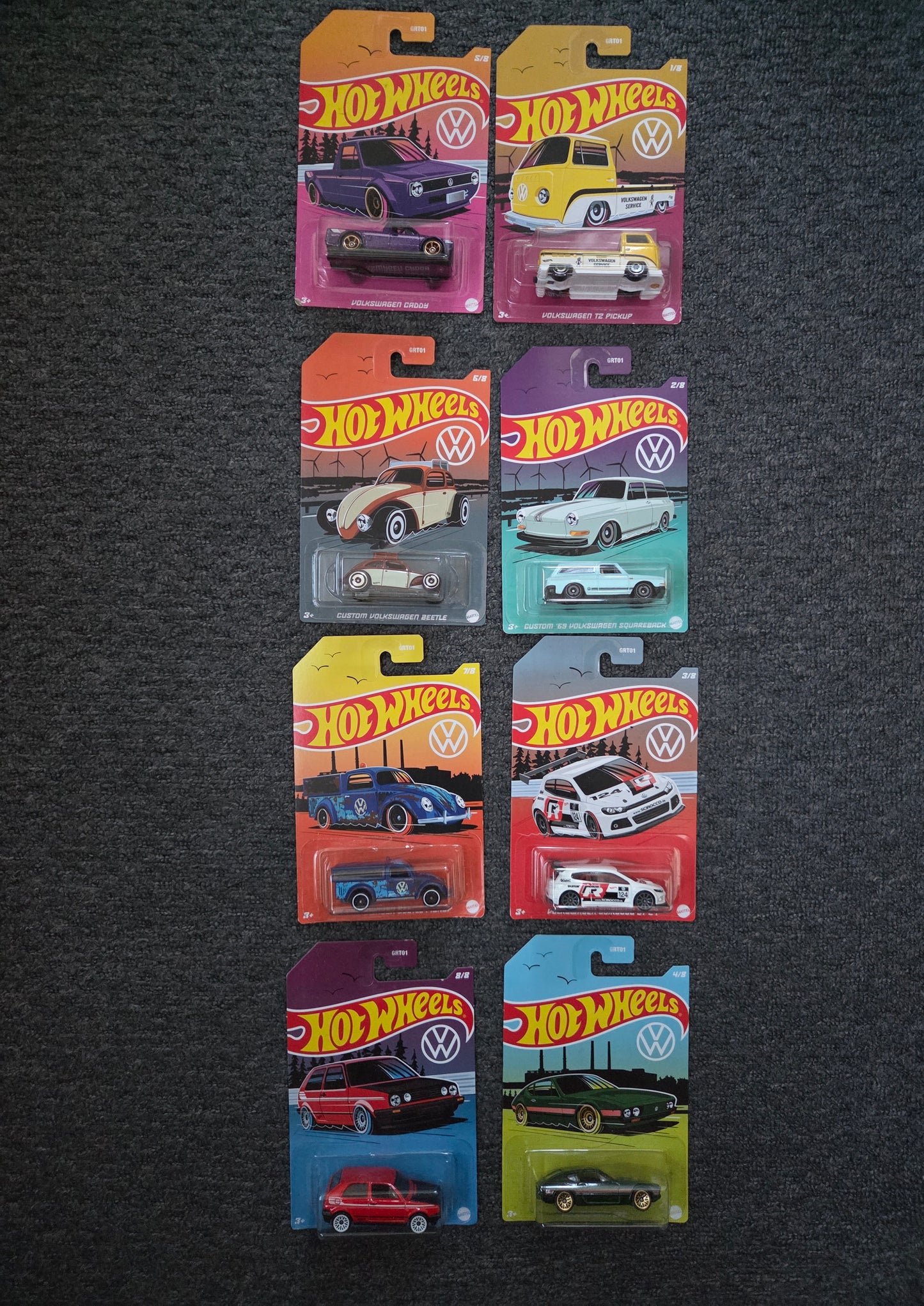 Hot wheels volkswagen exclusive set of 8 vw