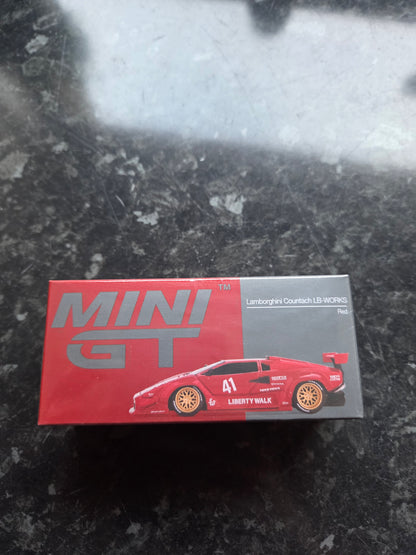 Mini gt #1100 lamborghini countach LB-Works red