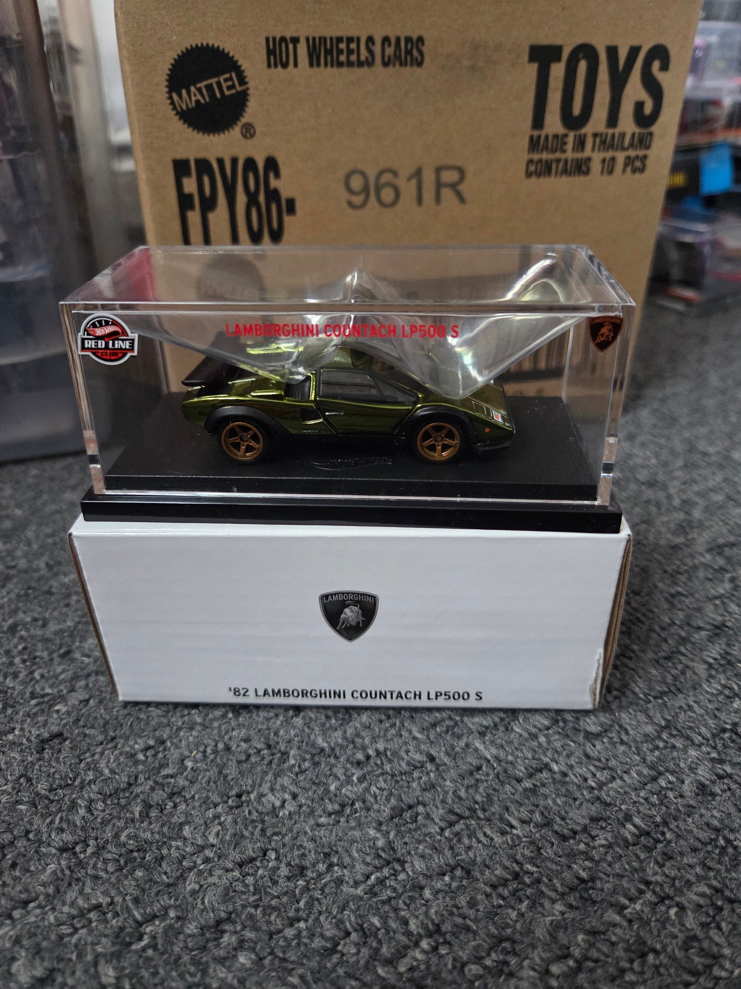 Hot Wheels Rlc Exclusive 82 Lamborghini Countach Lp500 S Green