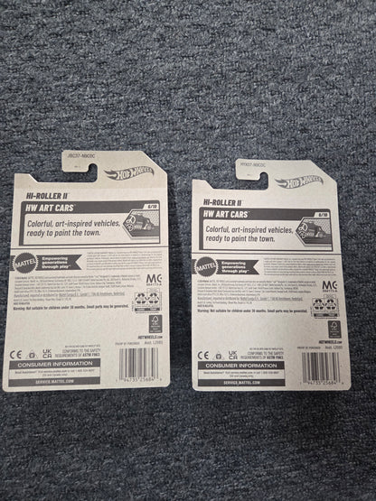 Hot Wheels Super Treasure Hunt Factory Sealed Hi Roller II + Normal Verison