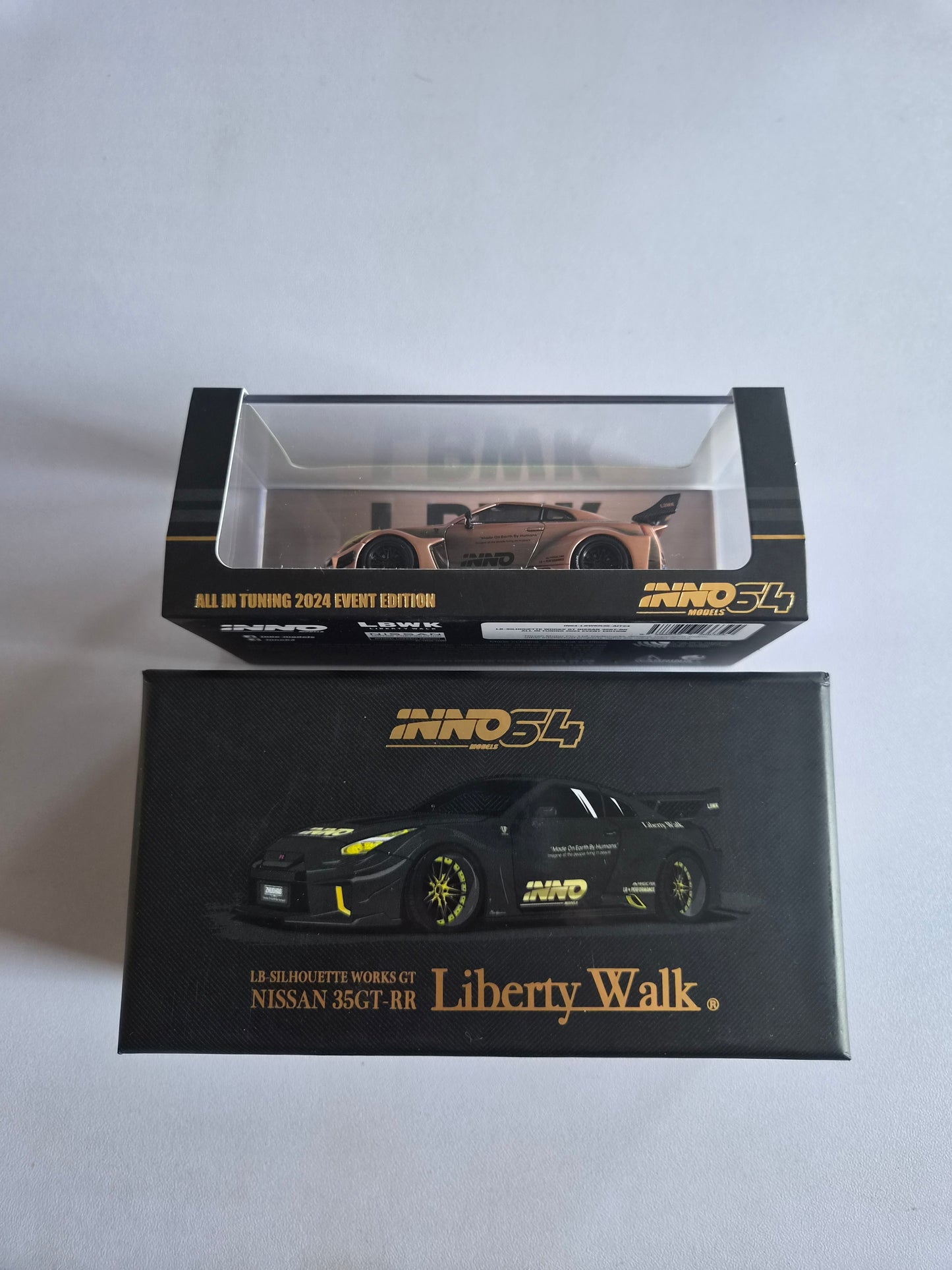 INNO 64 LB Silhouette Nissan 35GT-RR LBWK All In Tuning Show 2024 Bronze Chase