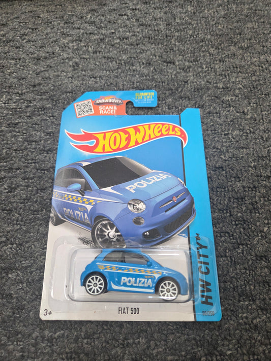 Hot Wheels Hw City Fiat 500 Polizia