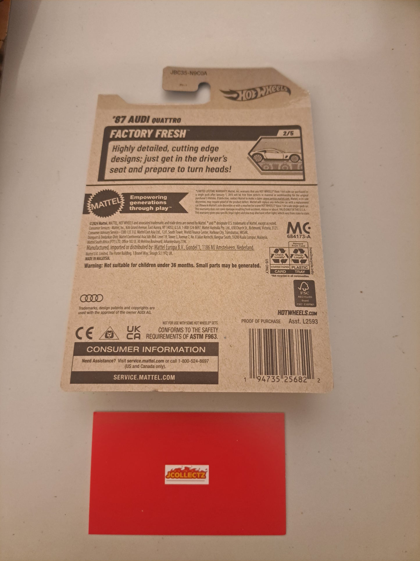 Hot Wheels 87 Audi  Qauttro Super Treasure Hunt