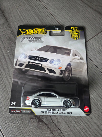 Hot Wheels Premium Power Trip  2008 Mercedes Benz Clk 63 Amg Black Series