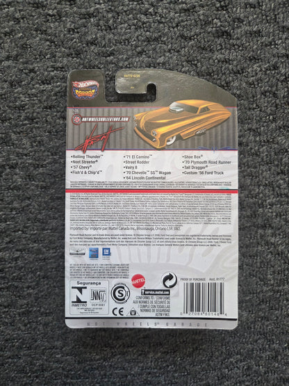 Hot wheels waynes garage 71 el camino premium real rider