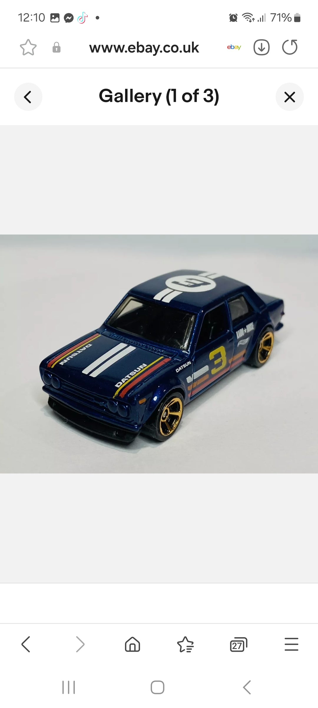 Hot Wheels Mystery Model 510 Datsun