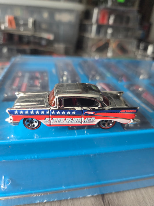 Hot wheels Super Chromes  57 chevy exclusive *loose*