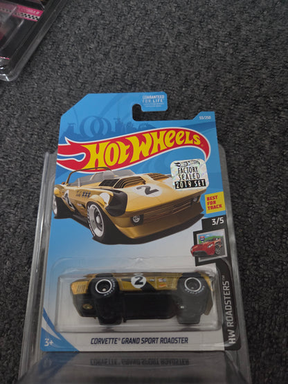 Hot Wheels Super Treasure Hunt  Corvette Grand Sport Roadster Factory Sealed Sticker
