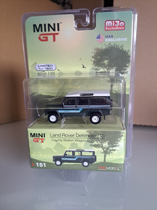 Mini Gt Land Rover Defender 110 Country Station *Blister Card* 1 of 1800